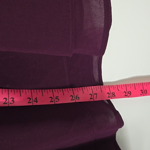Purple Chiffon Hem Tunic - Picture 4 of 5